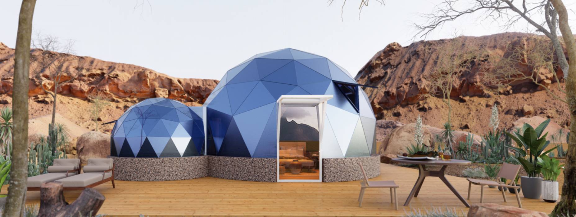 碾子山区球形智能光伏玻璃星空房